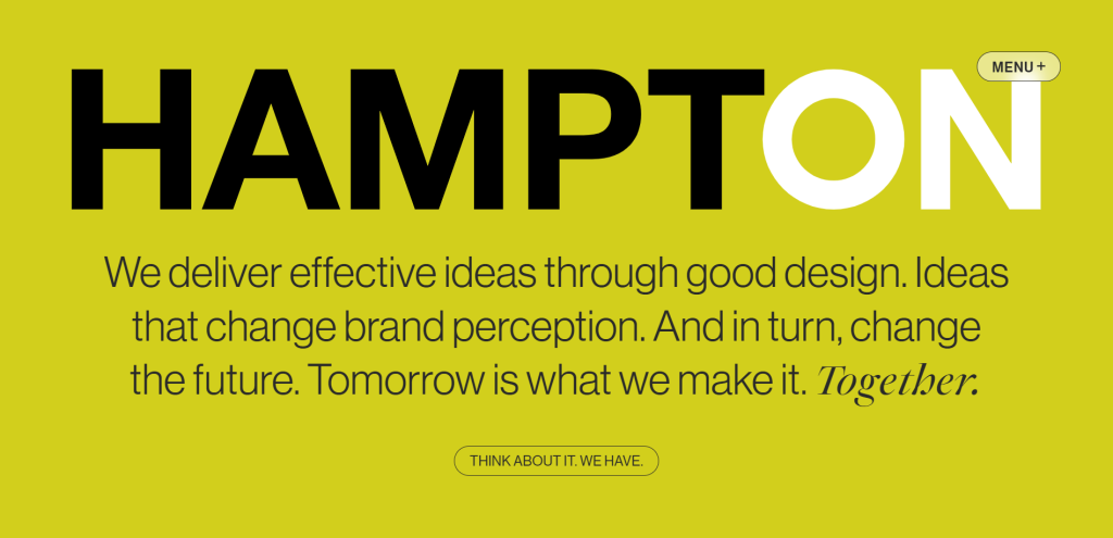 Screenshot of Hampton & Associates website